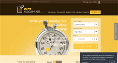 Desktop Screenshot of domyassignments.com